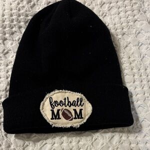 C.C Black Football Mom Beanie